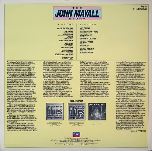 John Mayall's Bluesbreakers – The John Mayall Story Volume One 1983 UK MINT LP - Picture 2 of 4