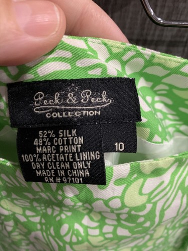 Peek & Peek Skirt Woman Size 10 Amelia Island Multi green Nwt - Picture 4 of 7