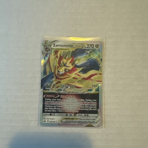 Pokémon TCG Zamazenta VSTAR Crown Zenith 099/159 Holo Ultra Rare