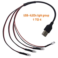 DC5V USB Port with 5mm Pre-wired Round LED Light string light-emitting diode DIY