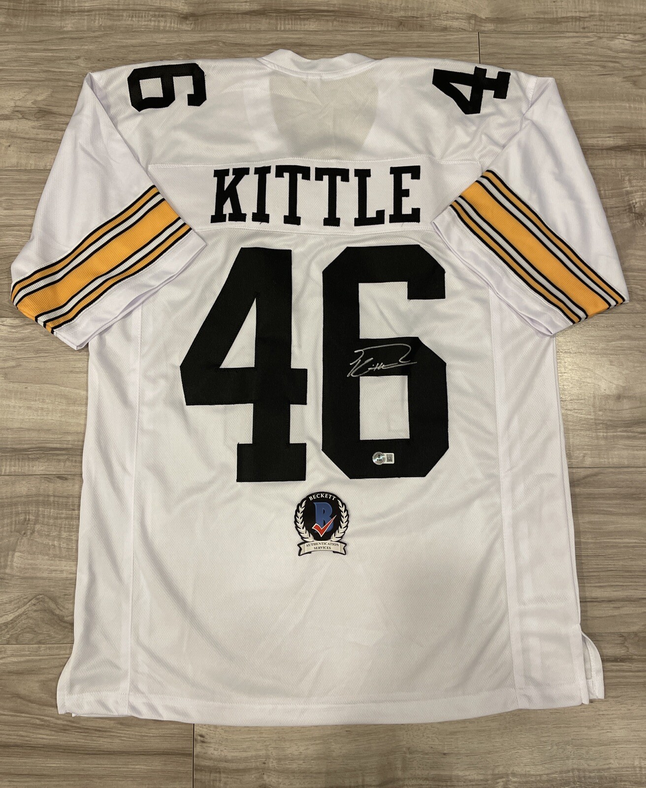 George Kittle Autographed Signed Iowa Hawkeyes San Francisco 49ers Jersey BECKETT QR COA 11 