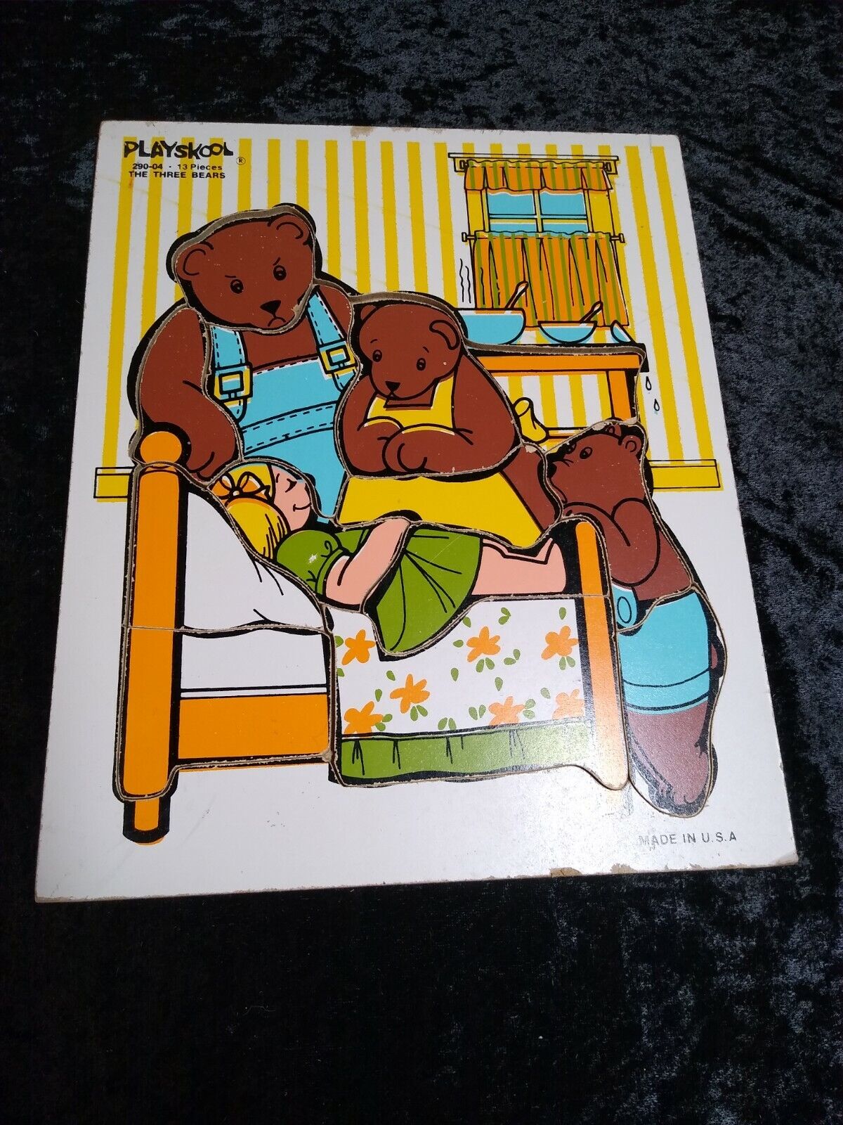 The Three 本命ギフト Bears 【代引可】 Wood Puzzle Vintage 290-04 13 Piece