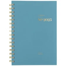Seaside Blue 2025 Year Round Planner Stylish Weekly Monthly Organizer 5.5x8.5