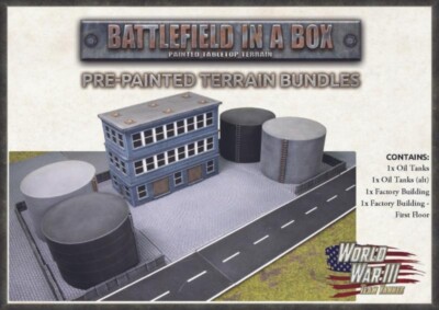 Team Yankee Modern Terrain Bundle 5: Oil Tanks & Factory Buildings (TY-BB05)