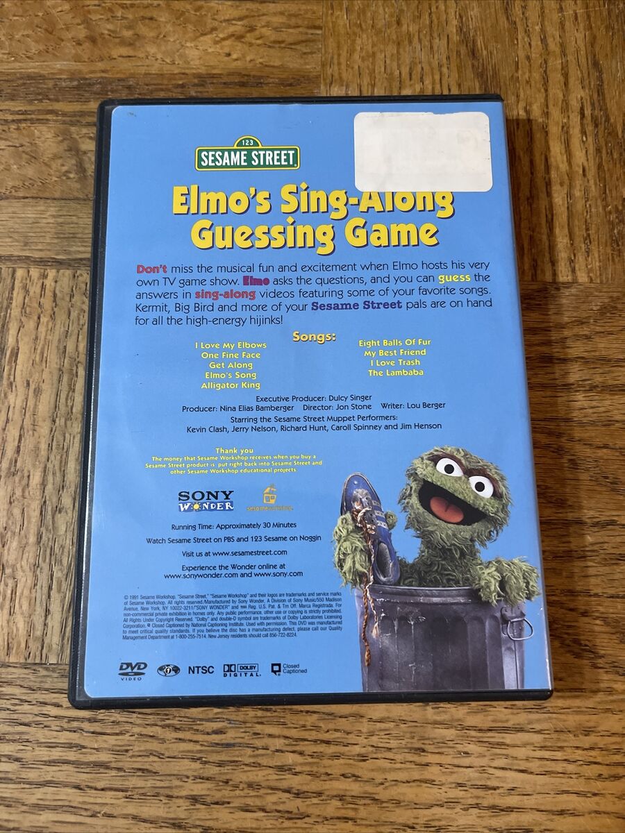 (未使用･未開封品)Sesame Street - Elmo&#39;s Sing Along Guessing Game [DVD] [Import] ELMO'S SING-ALONG GUESSING GAME: 0074645124896: Amazon.com