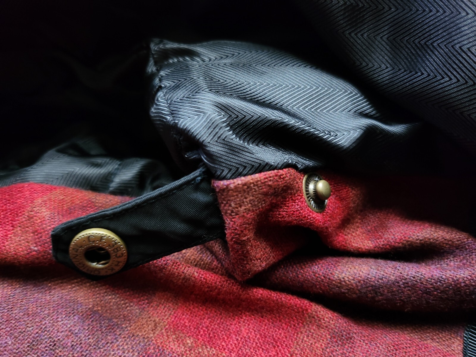 Men's Pendleton Wool Coat Jacket with removeable … - image 17