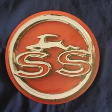 8" Round Metal Sign Man Cave Wall Art Garage Bar Gas Station Oil Super Sport