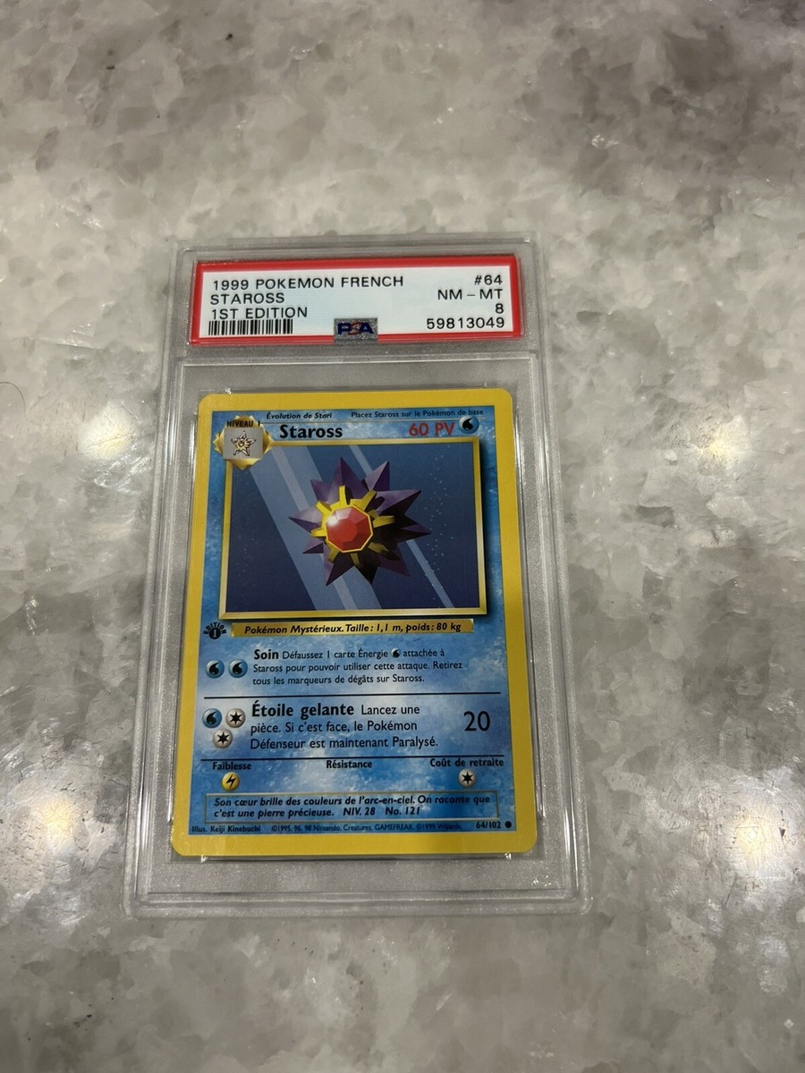 Pokemon STARMIE 64/102 (Staross) 1st Edition Base Set - MINT