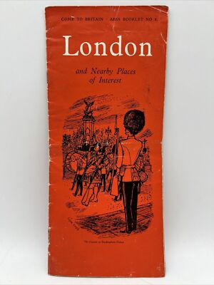 1951 LONDON AND NEARBY PLACES OF INTEREST UK Come to Britain Booklet No. 1