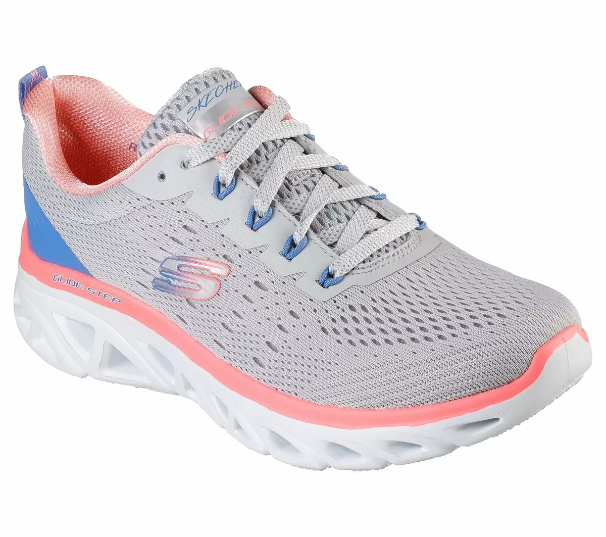 Skechers FRESH CHARM Glide Step Sport LIGHT GRAY MULTI NIB