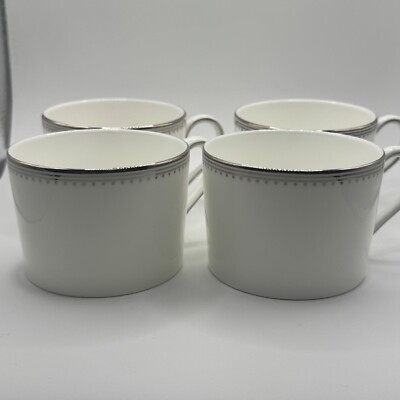 Vera Wang Wedgwood Grosgrain Teacups (4)