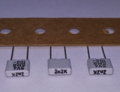 Lot of 3 Evox Rifa Capacitor Metal Poly Sulfide 2.2nF 2200pF 100V 10% ...