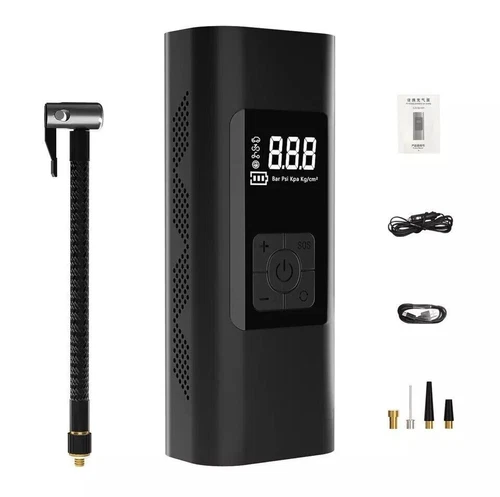 MINI COMPRESSORE ARIA PORTATILE 12v PISTOLA GONFIA GOMME PNEUMATICI  MOTO BICI