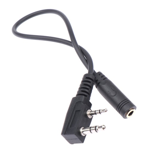 2 Pin K1 To 3.5MM Female Audio Earphone Transfer Cable For TYT For UV5R 888S _SE - Picture 2 of 10