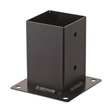 Staffa a bicchiere per travi, supporto porta pilastro color antracite zincato