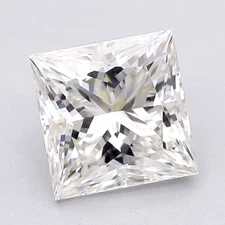 Loose Lab Grown CVD Diamond 0.95Ct Princess D Color IF CLARITY Certified Diamond