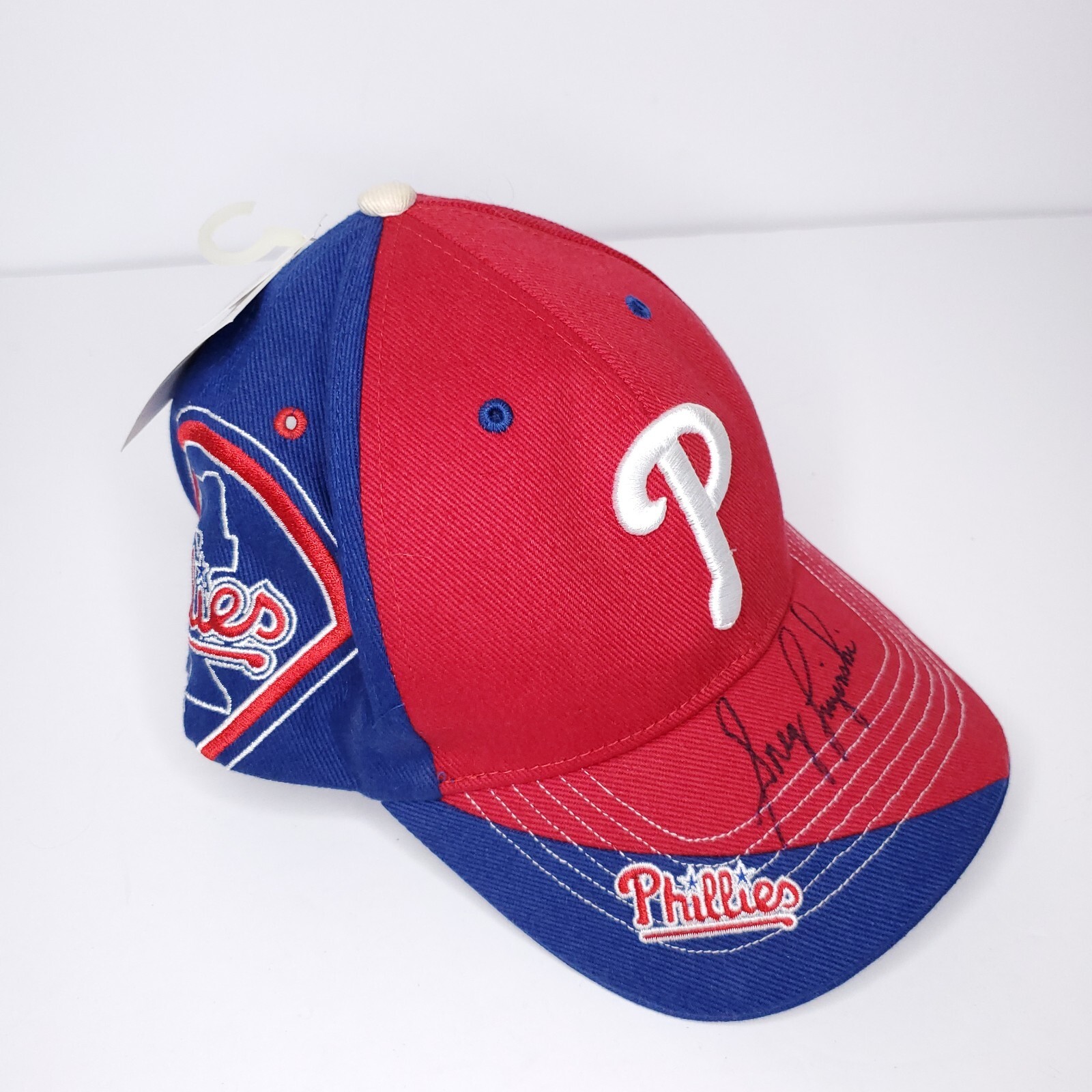 Винтажная бейсболка с вышивкой MLB Phillies, бейсболка с автографом Грега Лузински