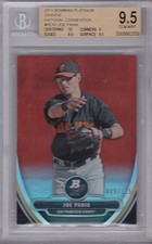 JOE PANIK 2013 Bowman Platinum Chrome RC Orange Refractor #'d /125 BGS 9.5 Pop 1