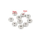 100pcs/lot Stainless Steel Silver/Gold Spacer Beads Metal Loose Beads 6mm/8mm 