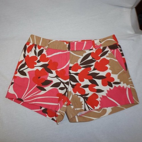 Vintage 70s J. Crew Shorts colorful pop art bold floral booty festival sze 2