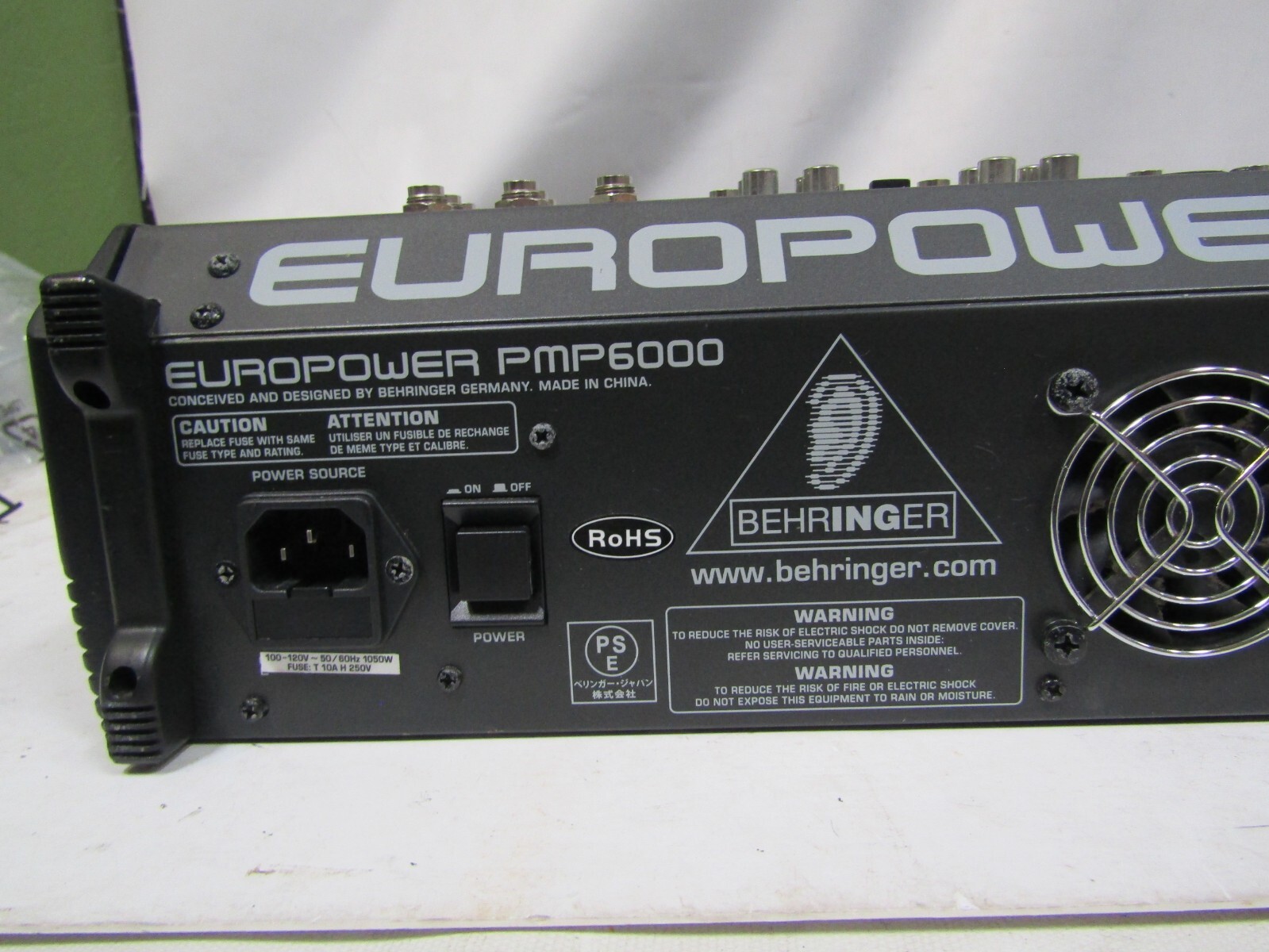 BEHRINGER Europower PMP6000 20channel 1600W Powered Mixer UNTESTED FOR