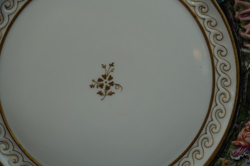 Placa de escena en relieve Ginori Doccia Capodimonte, 8 1/2" #4 antigua (GE1) - Imagen 16 de 18
