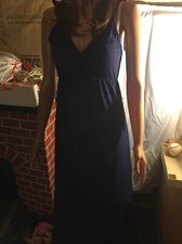 Womens Navy Maxi Dress by Miami Size M