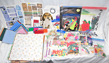 Assorted Scrapbooking Paper, Cut Outs  Stickers Vintage  New Huge Lot  T1904