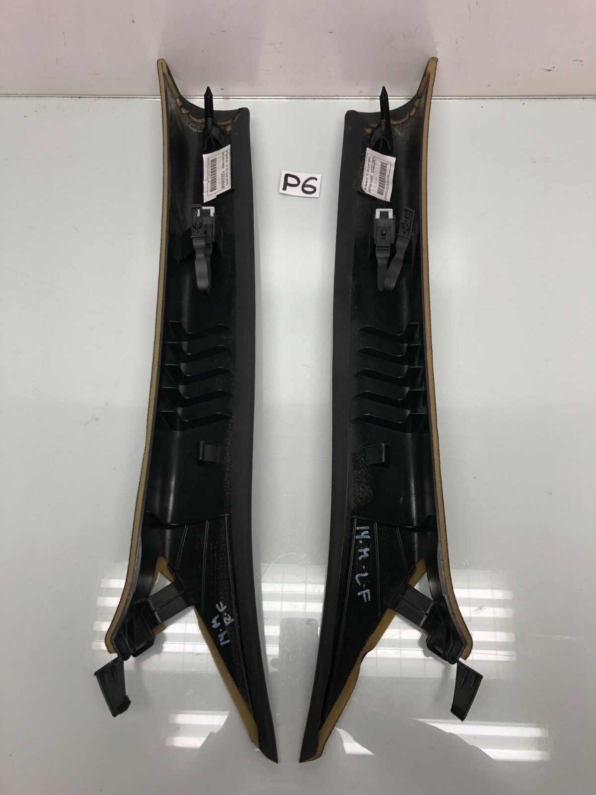 2014 - 2017 Maserati Ghibli Driver & Passenger A Pillar Panel Cover Pair OEM