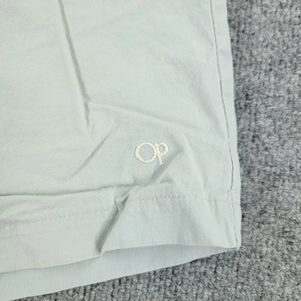 Pantalones Cortos Op Para Mujer Talla 34 Azul Bermudas Tiro Alto Bolsillos Bordados 32x8 Adulto Foto 4 de 4