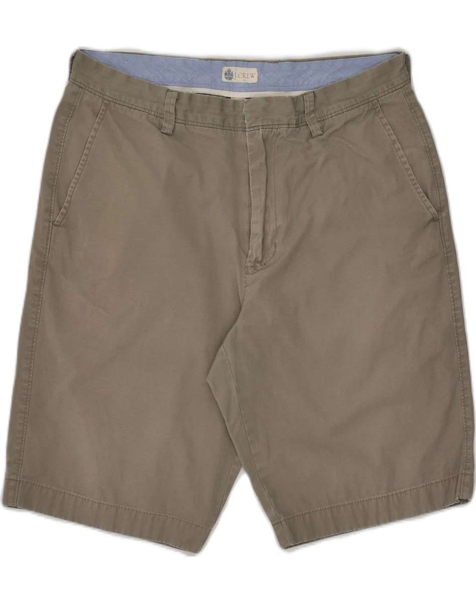 J. CREW Mens Chino Shorts W33 Medium Grey Cotton TY01 eBay