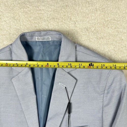 Calvin Klein Boys Twill Blazer Jacket Misty Rain Size 12 - Picture 4 of 13