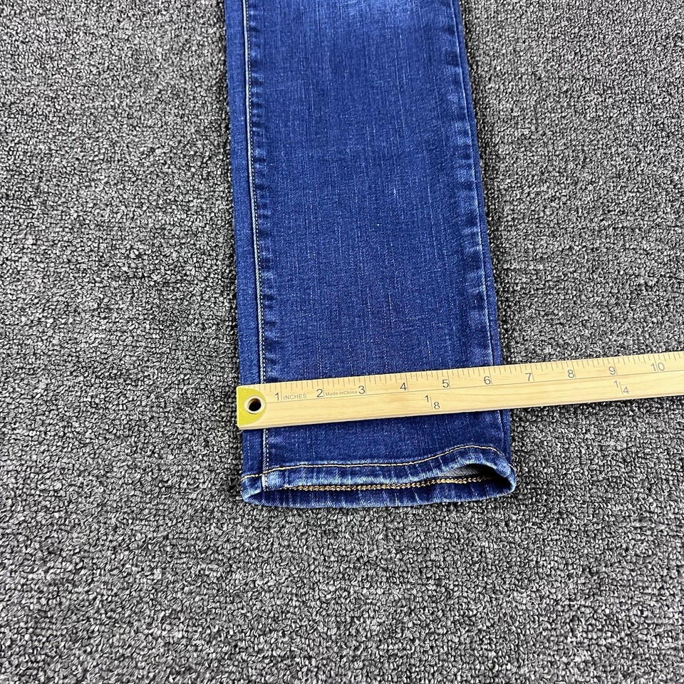 Talbots Jeans Womens 2 Blue Denim Straight Leg Stretch Dark Wash eBay