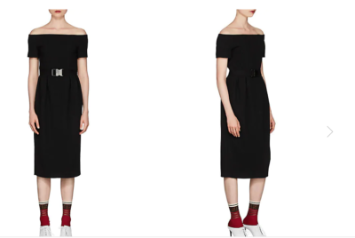 fendi dress off shoulder Fendi Off-shoulder Dress, Women's, Black