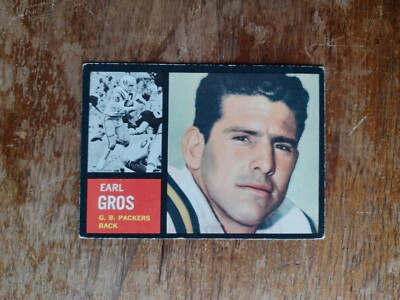 1962 Topps # 74 Earl Gros SP ROOKIE Green Bay Packers NO CREASES/Centered