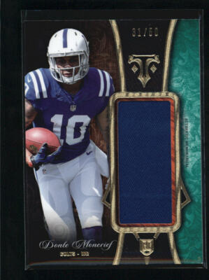DONTE MONCRIEF 2014 TOPPS TRIPLE THREADS EMERALD JUMBO JERSEY ROOKIE #/50 AD8622