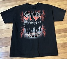 ALSTYLE STYX -  ORIGINAL 2012 WORLD TOUR CONCERT TOUR MENS XL  T-SHIRT P2-6