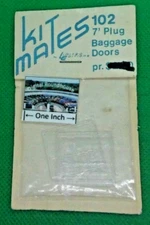 Limited Edition Kit Mates HO #102 Plug Baggage Doors, 7 foot
