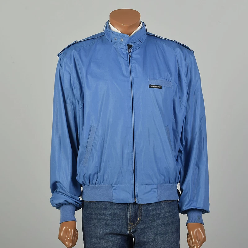 members-only 1980s snap strap bomber cafe racer jacket