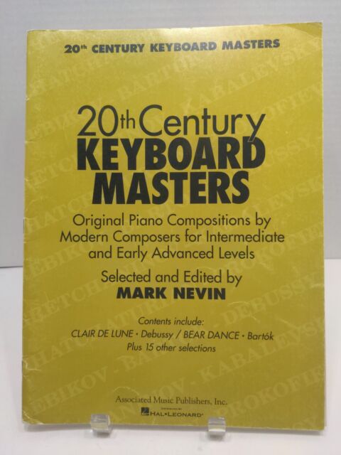 20th Century Keyboard Masters Sheet Music Song Book Piano Classical M19