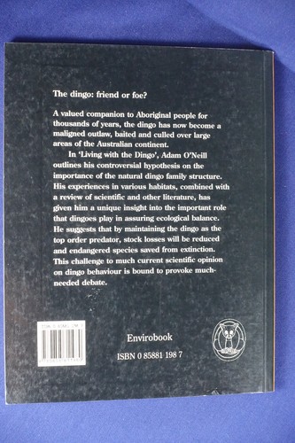 LIVING WITH THE DINGO Adam O'Neill BOOK - Picture 2 of 12
