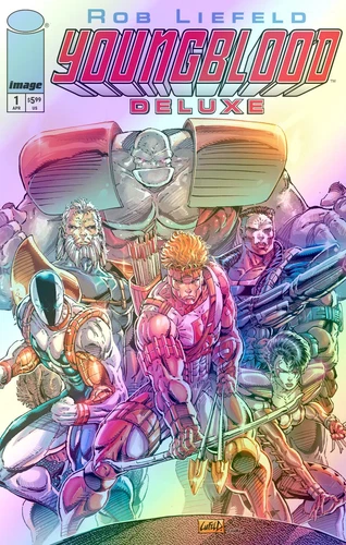 🌟FOIL🌟 YOUNGBLOOD DELUXE #1 (ROB LIEFELD  COVER B)(2025) COMIC BOOK ~ IMAGE