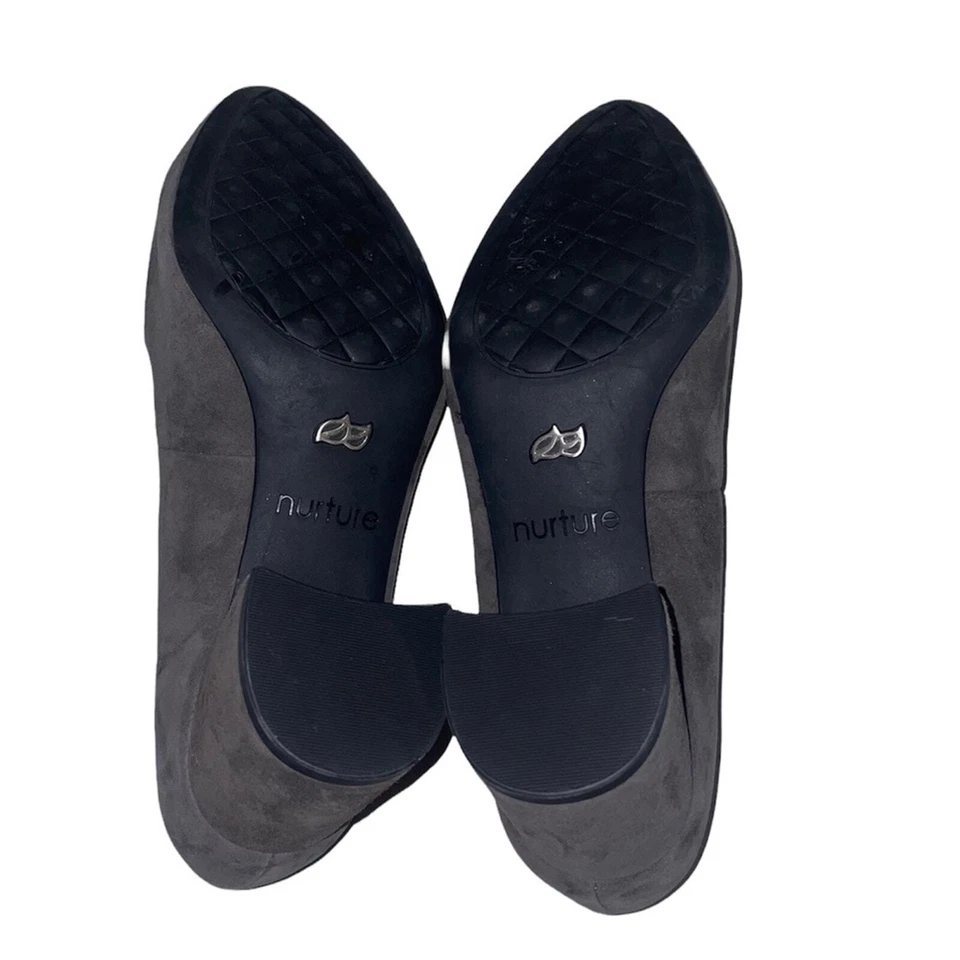Zapatos de tacón de gamuza gris Nurture talla 7,5 Foto 3 de 4