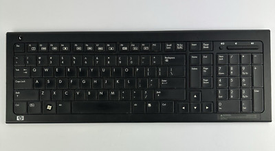 HP Wireless Elite Keyboard RK713A Black (Keyboard Only) No Receiver-Not Tested