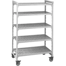 Cambro Camshelving 18"W x 48"L x 75"H Premium Mobile Starter Unit