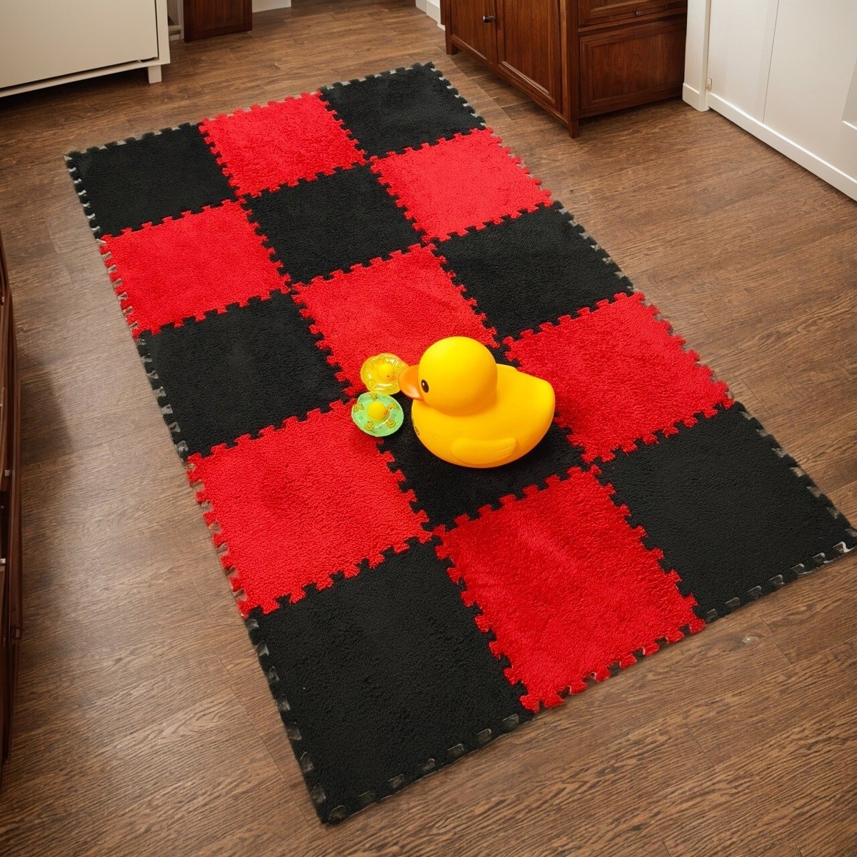 24pcs Splicing Floor Mats-Two-Color Combination for Indoor
