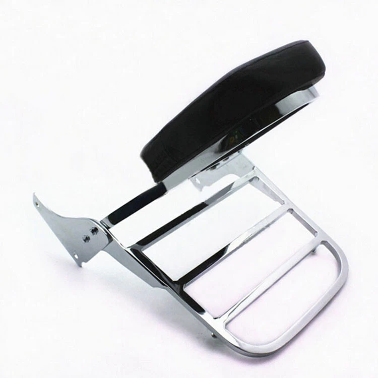 Chrome Backrest Sissy Bar Luggage Rack For Honda Shadow 1100 VT1100 1995-2005 — 第 3/4 张图片