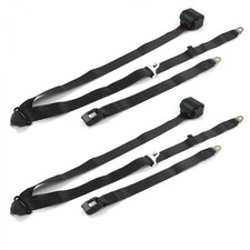 Amc Amx 1967 - 1974 Standard 3pt Bk Retract Bucket Seat Belt Kit-2 Belts Amc Amx 1967 - 1974 Standard 3pt Bk Retract Bucket Seat Belt Kit-2 Belts