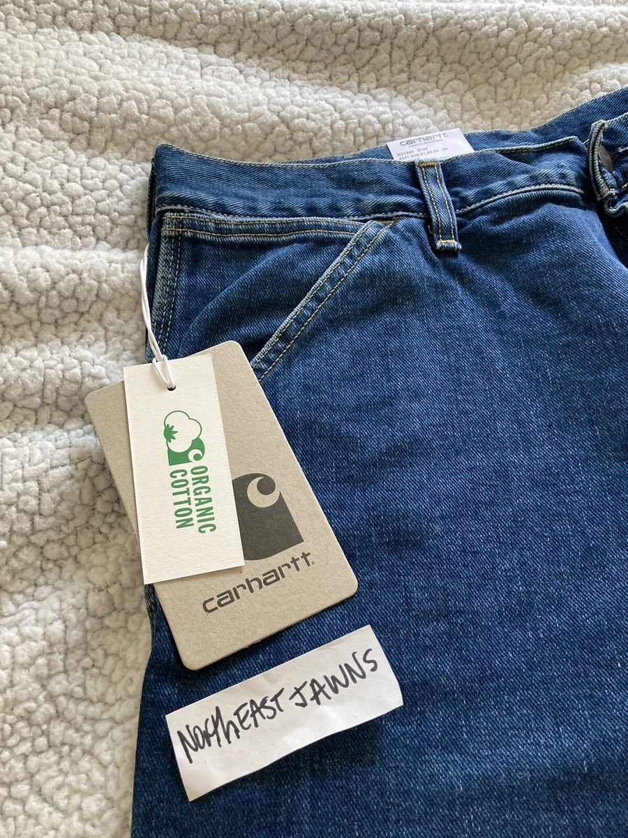 Carhartt WIP Single Knee Pant Organic Cotton Canvas Jeans Size 34 x 32 NWT