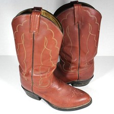 Vintage Tony Lama Made In USA Cowboy Rodeo Western Boots Mens 9 C1259